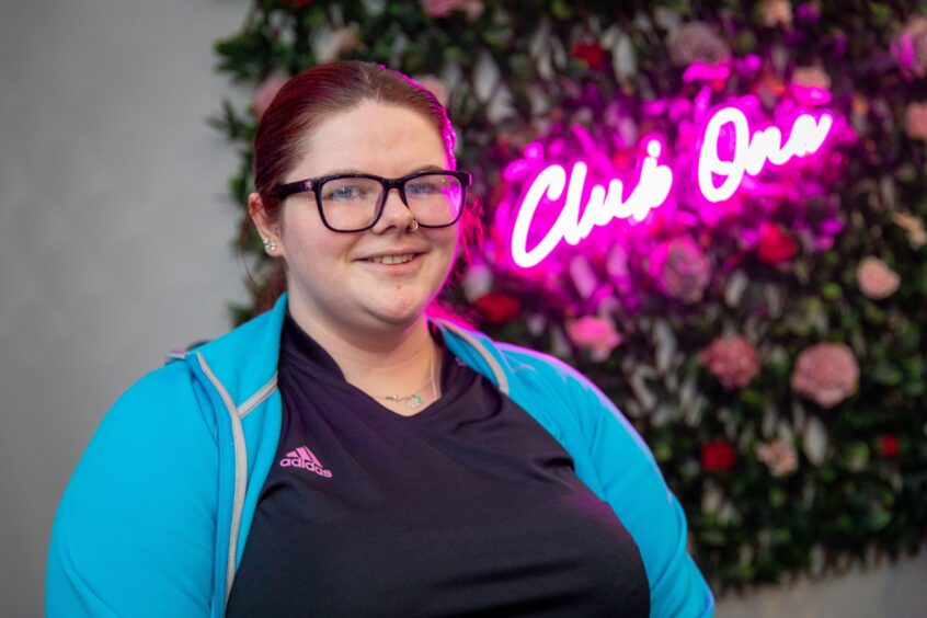  Abbie White, 24, from Leven enjoys Clubbercise at the new women-only gym.