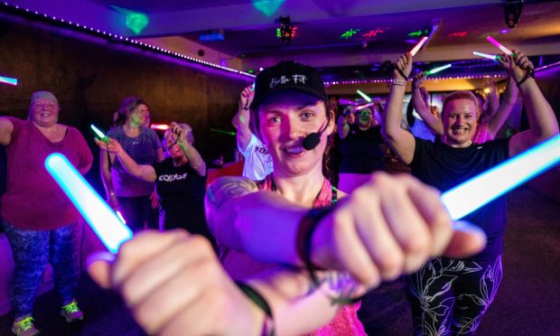 The Clubbercise class is on at the new women-only gym Club One Fitness Fife