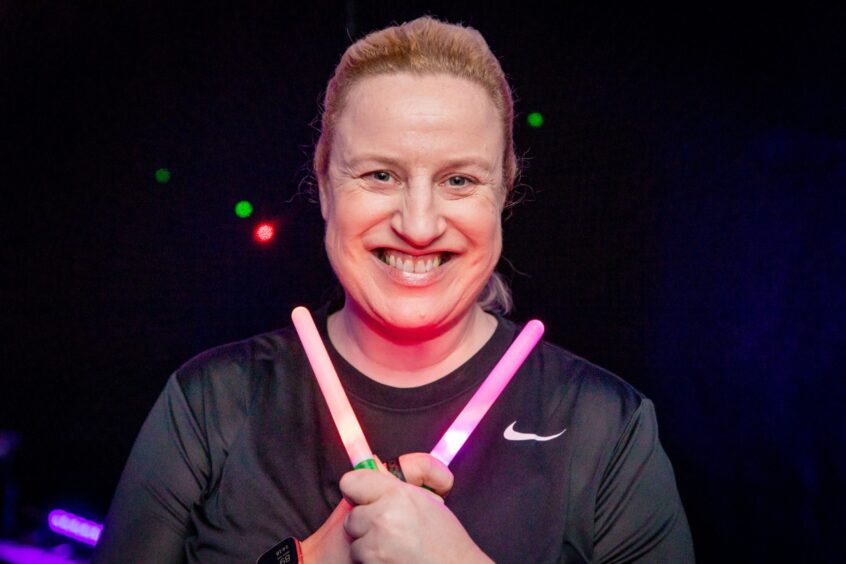 Debbie enjoyed doing her first Clubbercise class at the new women-only gym in Fife