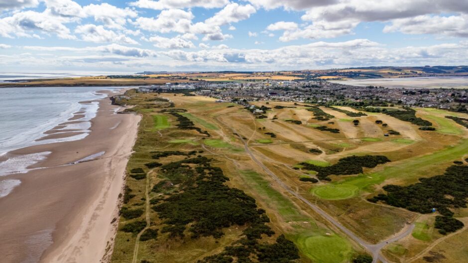 Montrose Links from the sky. 