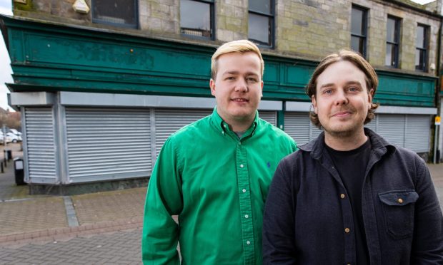 Doug, left, and Brett Couper-Fleming are refurbishing the old Cumming's store.