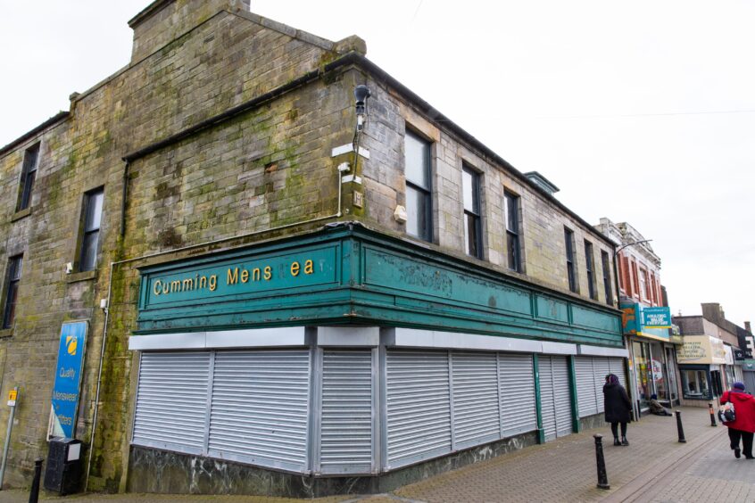 The old Cumming's store on Leven High Street is being transformed into a whisky and gin bar downstairs and furniture store upstairs