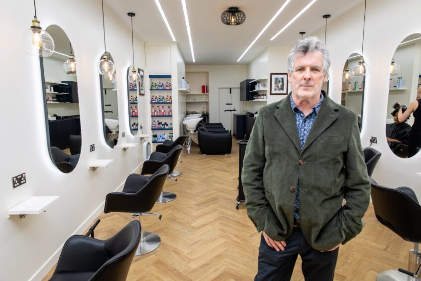Thomas McKiver in his new Dundee salon