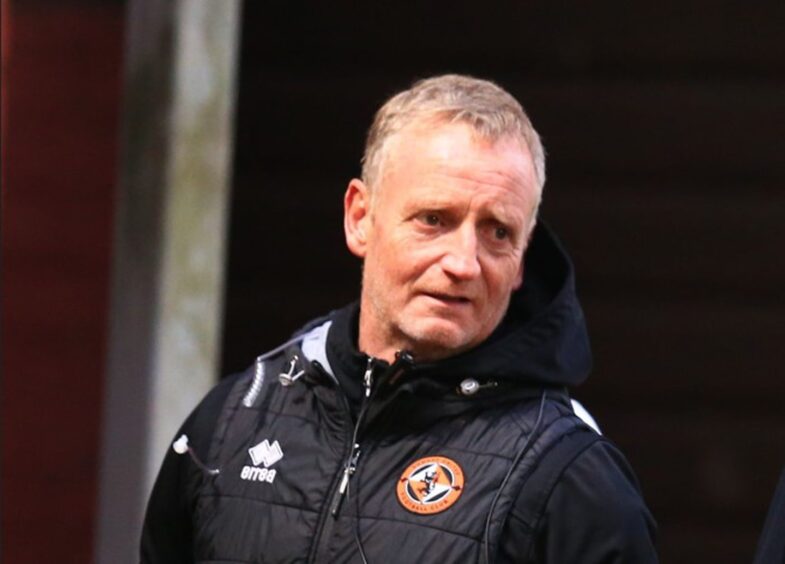 Dundee United coach Dave Bowman