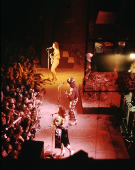 Slade at The Caird Hall in Dundee in 1974.