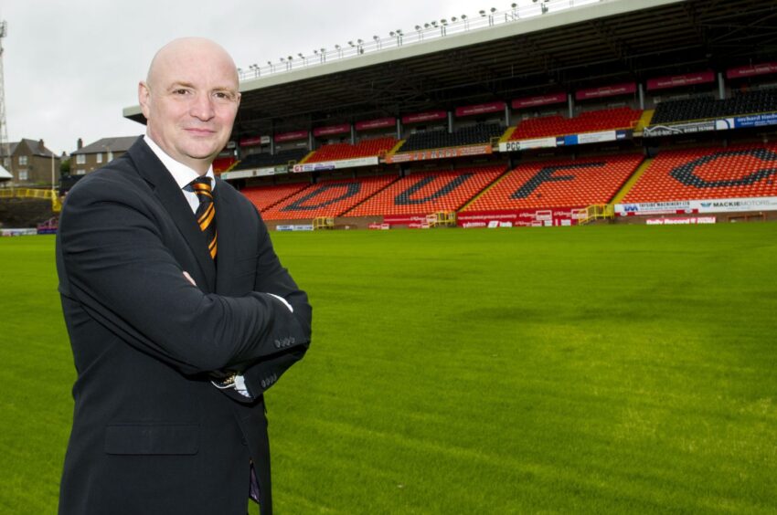 Stephen Thompson during his time at Tannadice. Image: SNS