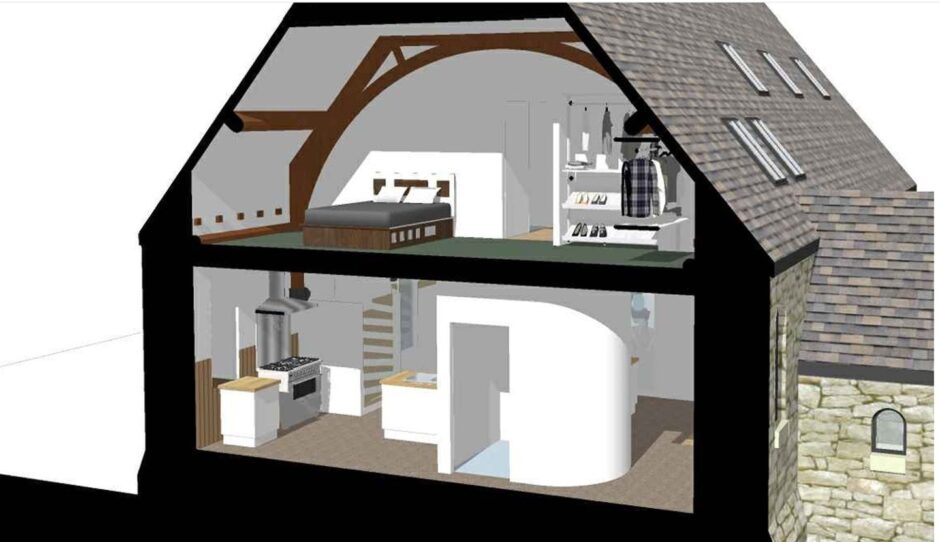 Tarfside church planning application for house conversion.