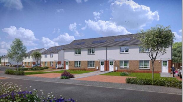 How the new Dunfermline houses will look.