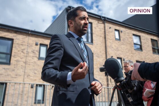 Humza Yousaf in Dundee. Image: Kim Cessford/DC Thomson