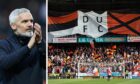 Dundee United boss Jim Goodwin praised the backing from fans. Images: SNS.