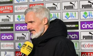 Dundee Uunited manager Jim Goodwin speaks to the BBC.
