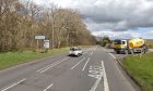 The crash happened on the A933 near the A934 road to Montrose. Image: Google Street View