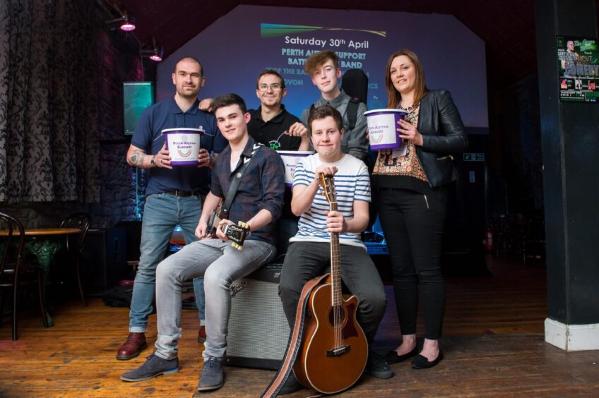 Young musicians, including Blair Davie, at autism charity fundraiser in Perth