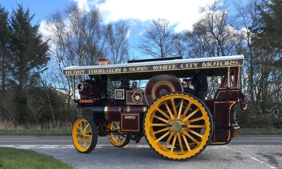 1907 Burrell steam road locomotive.