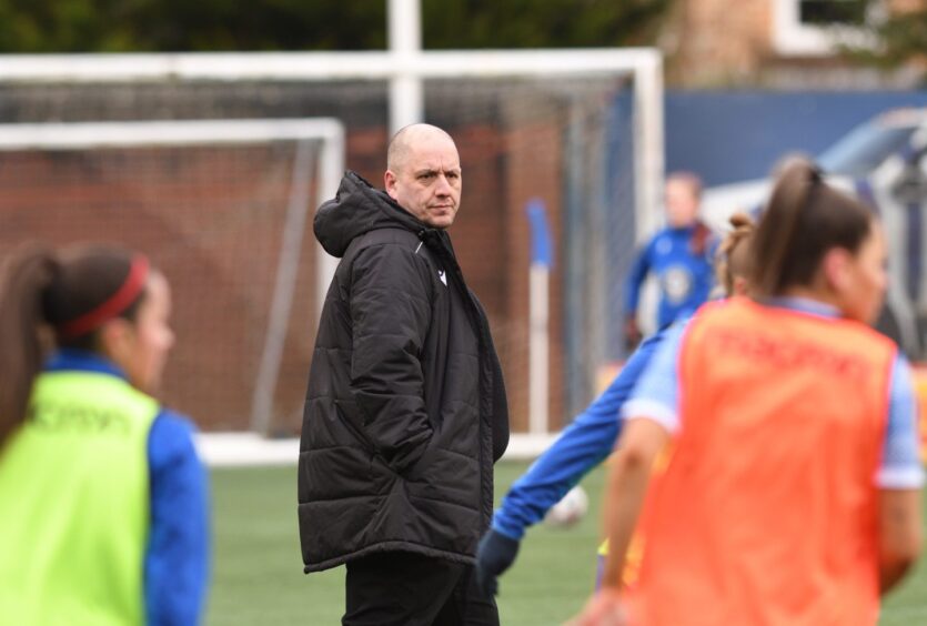 St Johnstone women's manager, Kev Candy.