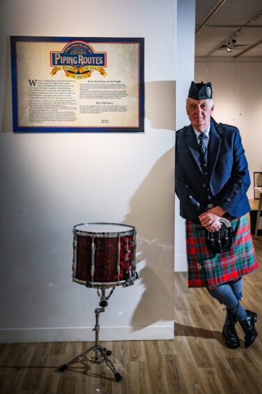 Piping Routes pie bands exhibition in Forfar.