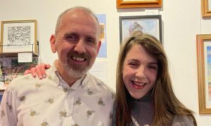 Artist Pete Glen and his artist daughter Tess are exhibiting together at the Harbour Cafe in Tayport. Image: Pete Glen.