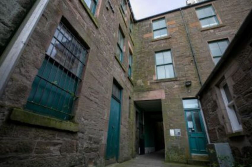 Queens Close homeless hostel in Montrose.