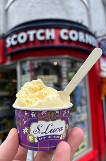 Scotch Corner Pitlochry's ice cream from S Luca of Musselburgh.