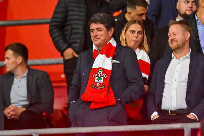 Southampton FC owner Dragan Solak during the EFL Sky Bet Championship match between Southampton and Ipswich Town at St Mary's Stadium