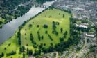 Aerial view of North Inch, Perth