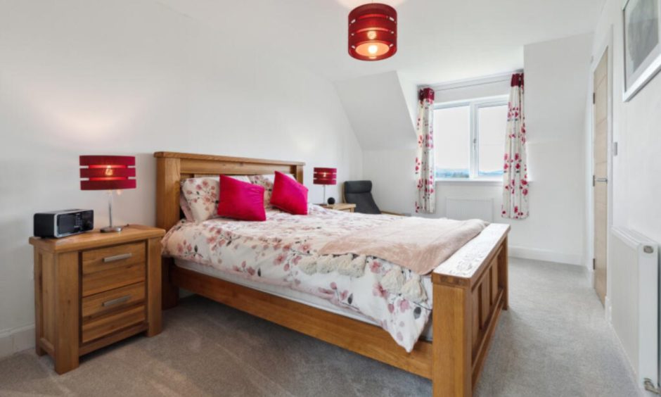 Bedroom at Carse Lodge, Kippen.