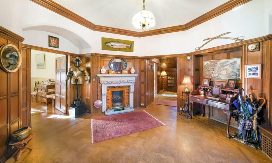 Entrance hall of Endrick Lodge in Stirling.