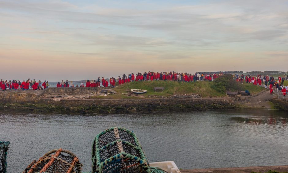 St Andrews University students take part in the annual Gaudie.