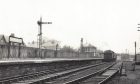 A train approaching Barnhill Railway Station in 1955. Image: JL Stevenson.