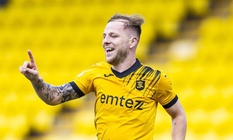 Livingston striker Bruce Anderson. Image: SNS