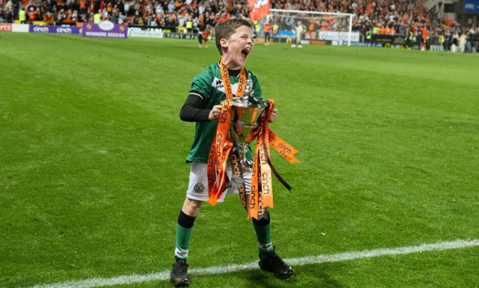 Jim Goodwin's son, James, at Tannadice 