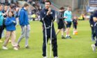 Joe Shaughnessy on crutches