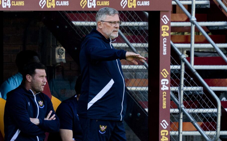 Craig Levein at Fir Park last season.