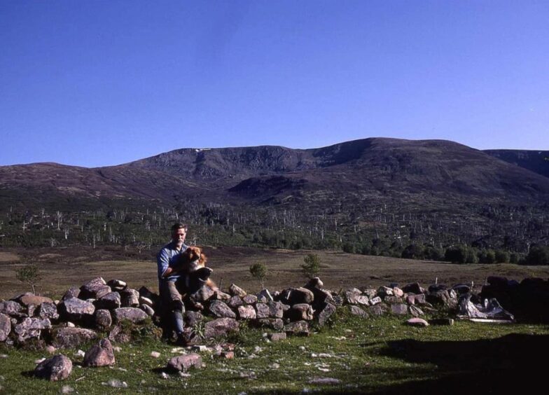 A younger Hamish Brown on Beinn Bhan.
