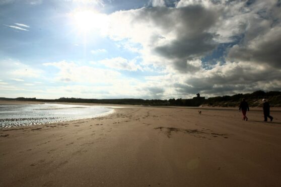 Lunan Bay is a favourite with locals and visitors. Image: Dougie Nicolson/DC Thomson