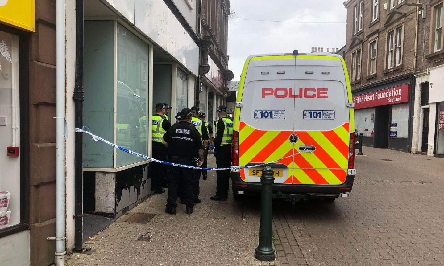 Police raid Arbroath High Street