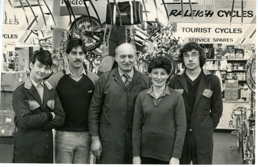 The Nicolson's team pictured in 1982. 