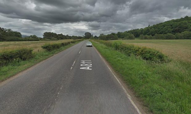 The A811 near Stirling.