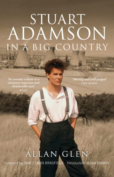 The cover of Allan Glen's biography of Stuart Adamson