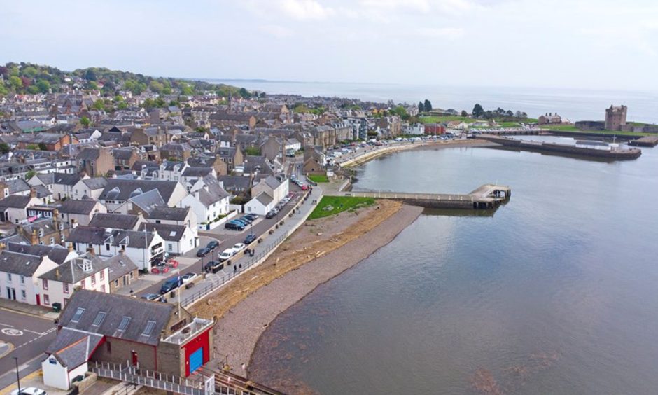 The waterfront at Broughty Ferry.