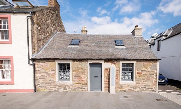 Barometer Cottage in on Broughty Ferry's waterfront. Image: Blackadders.