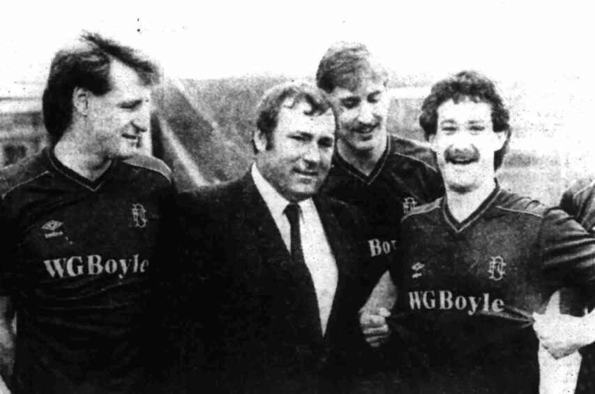 Dundee FC strip in 1985.