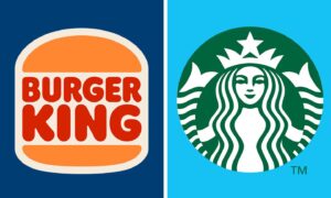 Burger King and Starbucks logos