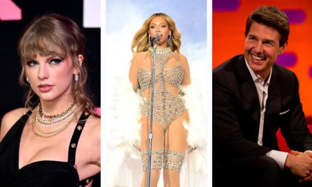 Taylor Swift, Beyonce and Tom Cruise have all been linked to Tayside and Fife.
