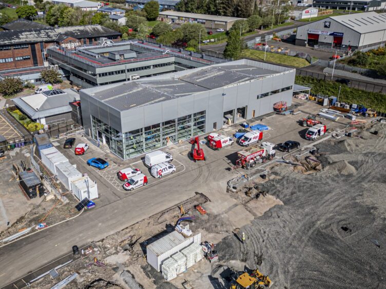 site of Dundee Ford Centre, a new facility for cars in Dundee