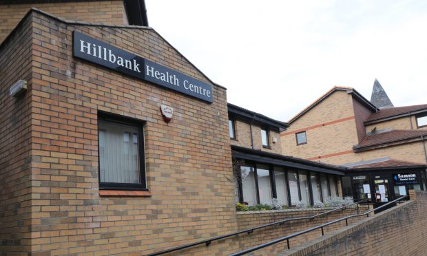 Hillbank Health Centre was affected. Image: Dougie Nicolson/DC Thomson
