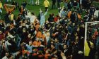 The scenes that followed Dundee United v Partick Thistle at Tannadice in 1996