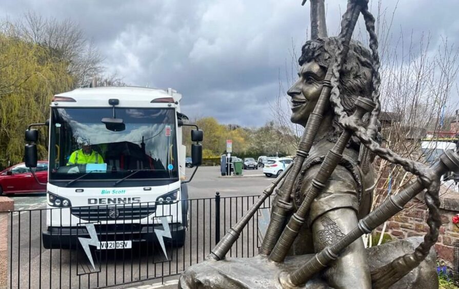 Angus Council has a lorry called Bin Scott after the AC DC frontman from Kirriemuir.