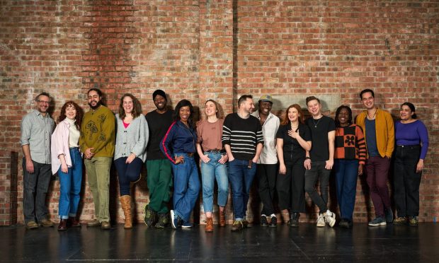 The Pitlochry Festival Theatre cast are getting ready to premiere Footloose. Image: Fraser Band.