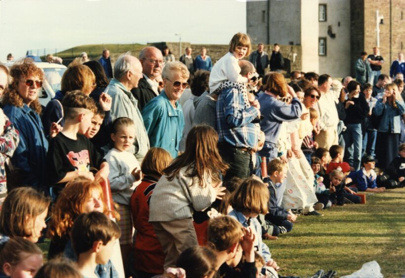 Some of the crowd at Broughty Ferry Gala Week.